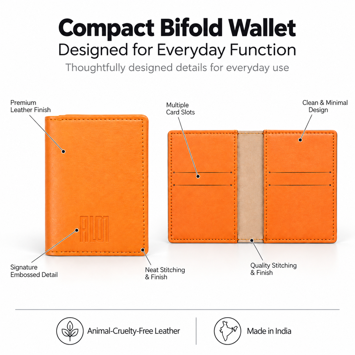 Compact Bifold Wallet
